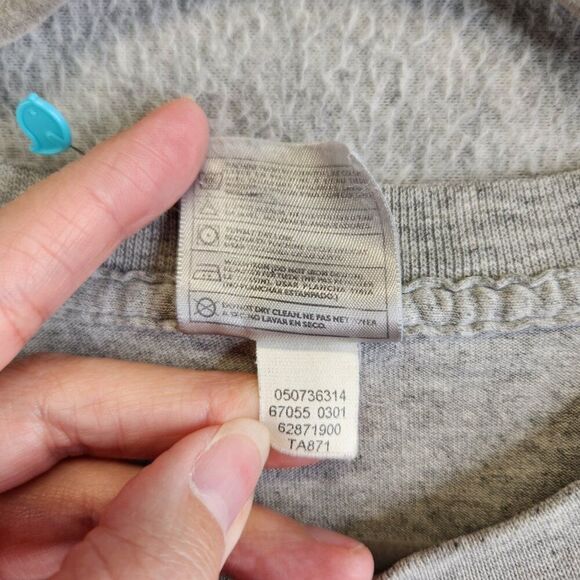 Nike Shirt Mens L Gray Vintage Y2K Silver Tag Left Swoosh Crewneck Tee Vtg - Picture 8 of 12